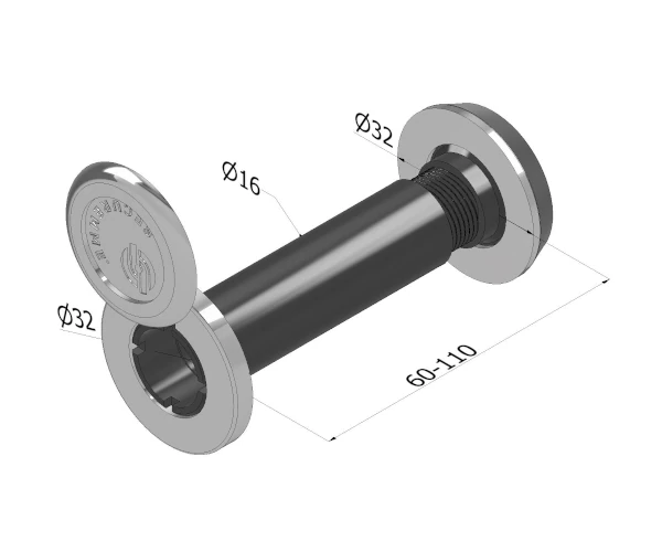 016DXCL60 SECUREMME 016D ΜΑΤΑΚΙ ΠΟΡΤΑΣ ΑΣΗΜΙ