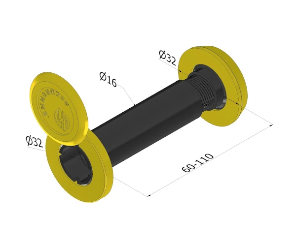 016DXOL60 SECUREMME 016D ΜΑΤΑΚΙ ΠΟΡΤΑΣ ΧΡΥΣΟ